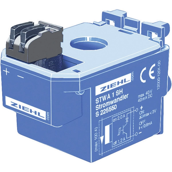 Convertisseur de courant Ziehl STWA 1 H 100 A (max.) 1 pc(s) Convertisseur de courant Ziehl STWA 1 H 100 A (max.) 1 pc(s)