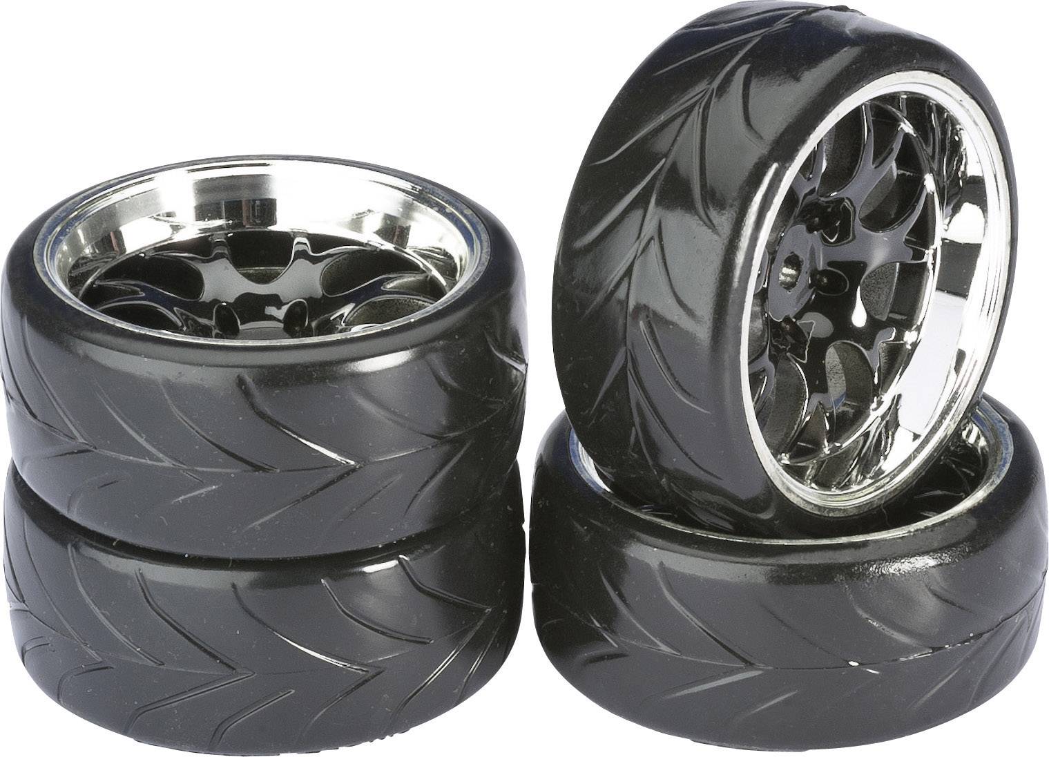 Roues complètes ABSIMA 1:10 avec rayons en nid d'abeilles 2510040