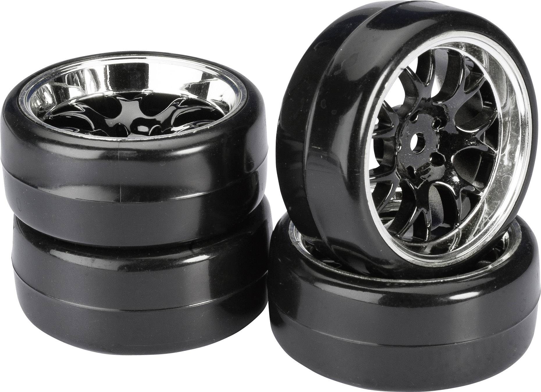 Roues complètes ABSIMA 1:10 avec rayons en nid d'abeilles 2510041