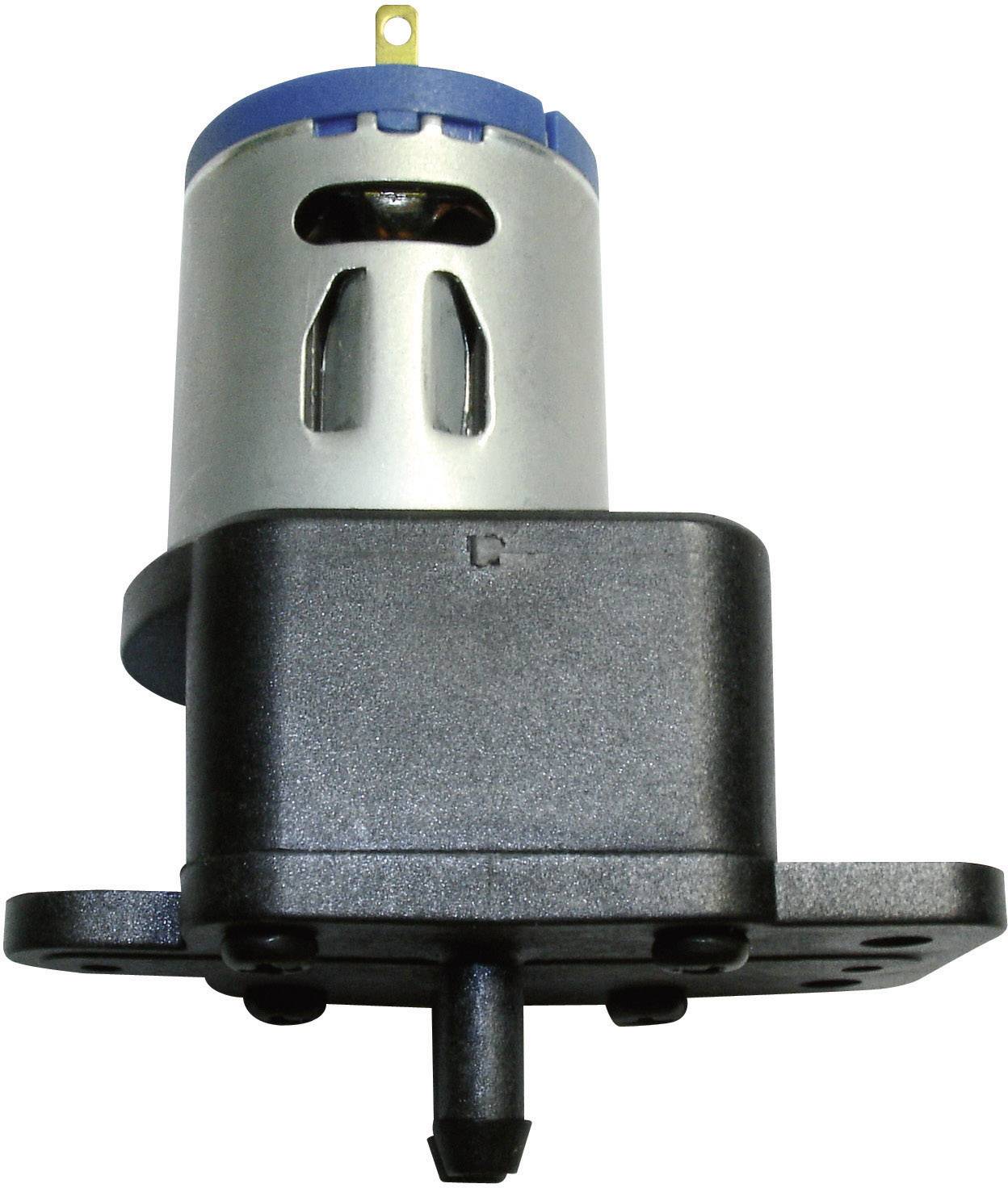 Petit moteur électrique avec boîtier en plastique et plaque de fixation, adapté aux applications mécaniques.