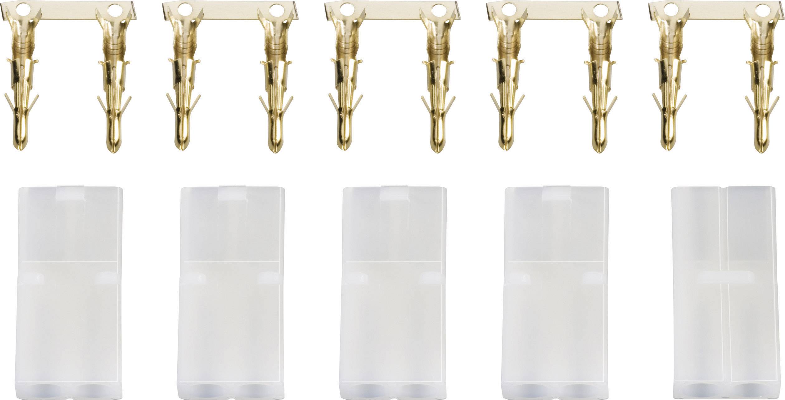 Fiches mâles dorées, Tamiya