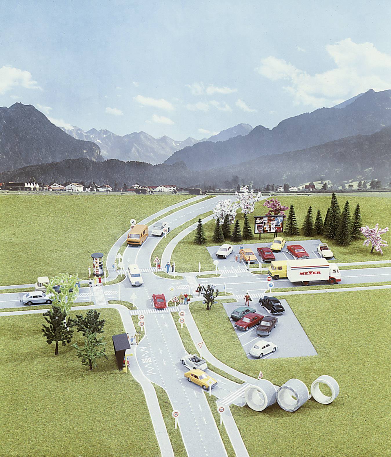 Route, auto-adhésive