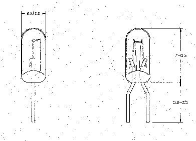 Barthelme 21619700 Ampoule spéciale clair T1 19 V 70 mA 1 set
