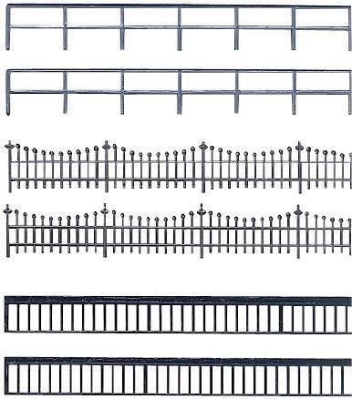 Clôture métallique Auhagen 42 558 H0, TT modèle en plastique 1 set
