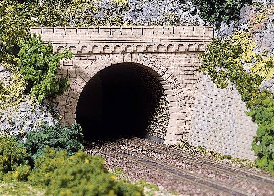 Entrée de tunnel Auhagen 41 587 2 voies modèle en plastique H0 1 set