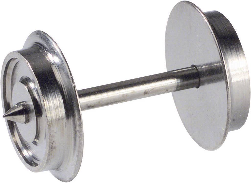 Composant métallique d'un système d'assemblage avec un côté pointu et un côté plat, adapté à une fixation sécurisée sur des surfaces.