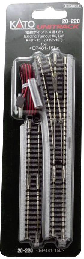 Aiguillage, électrique, à gauche KATO 7078203 (N) Kato Unitrack 1 pc(s)