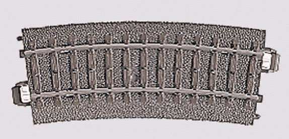 Rail courbe H0 Rayon:360 mm 15 ° Märklin 24115 6 pc(s)