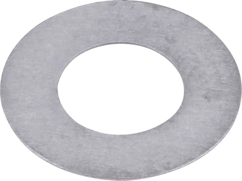 Disque métallique individuel sur fond blanc.