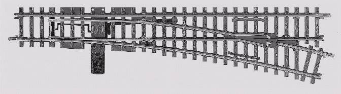 Aiguillage, à droite Longueur: 225 mm Rayon:902.4 mm 14.43 ° Märklin 22716 1 pc(s)