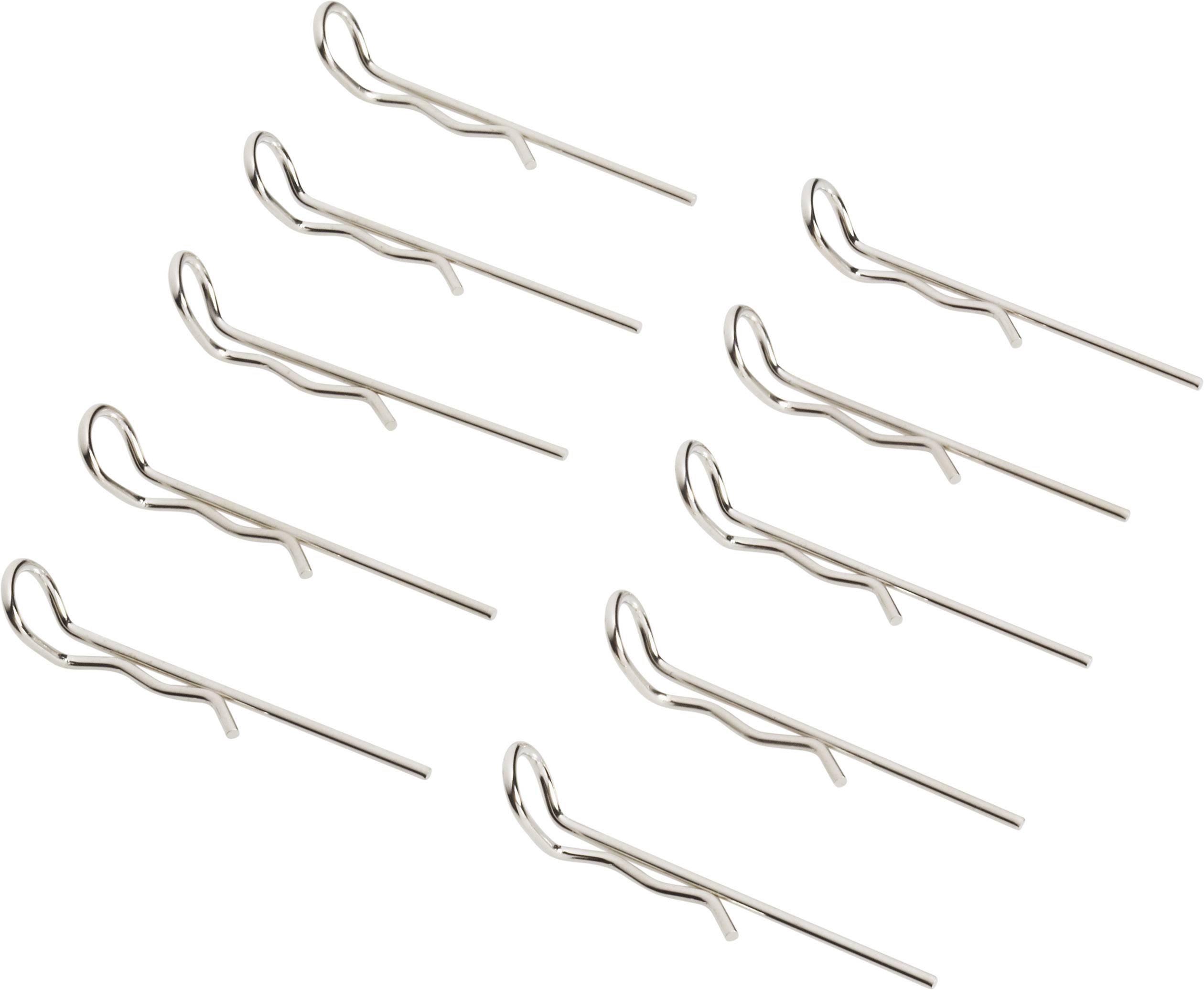 Clips pour carrosserie Reely argent Longueur 45 mm 1:8 10 pc(s)