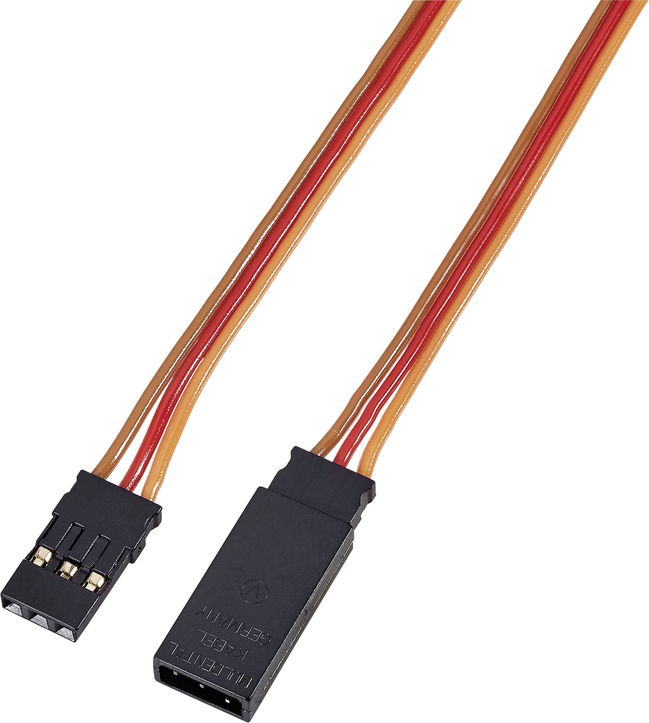 Modelcraft servo Rallonge [1x JR mâle - 1x JR femelle] 25.00 cm 0.14 mm² plat