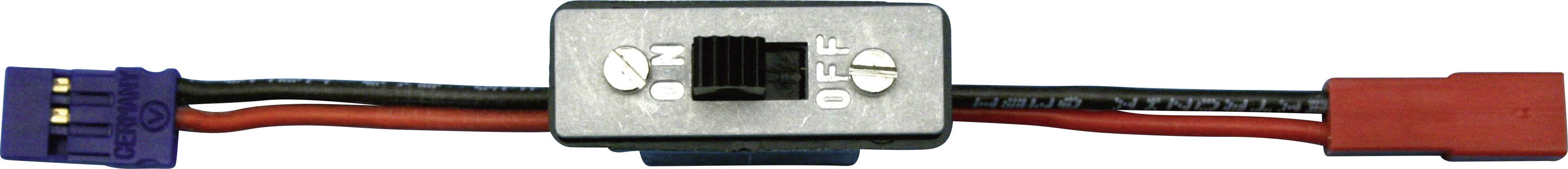Câble avec interrupteur On/Off Modelcraft 223897 standard [1x BEC mâle - 1x JR femelle] 0.14 mm² 1 pc(s)