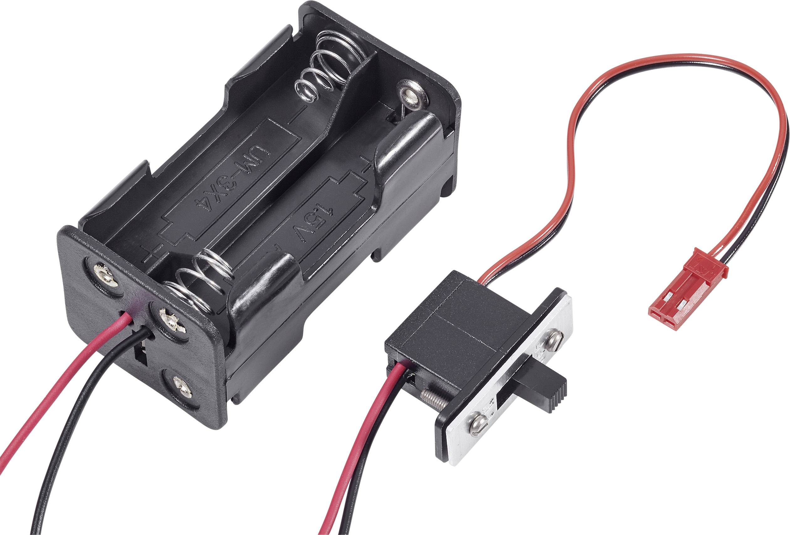 Modelcraft Boîtier de piles avec commutateur Système de connecteur: BEC