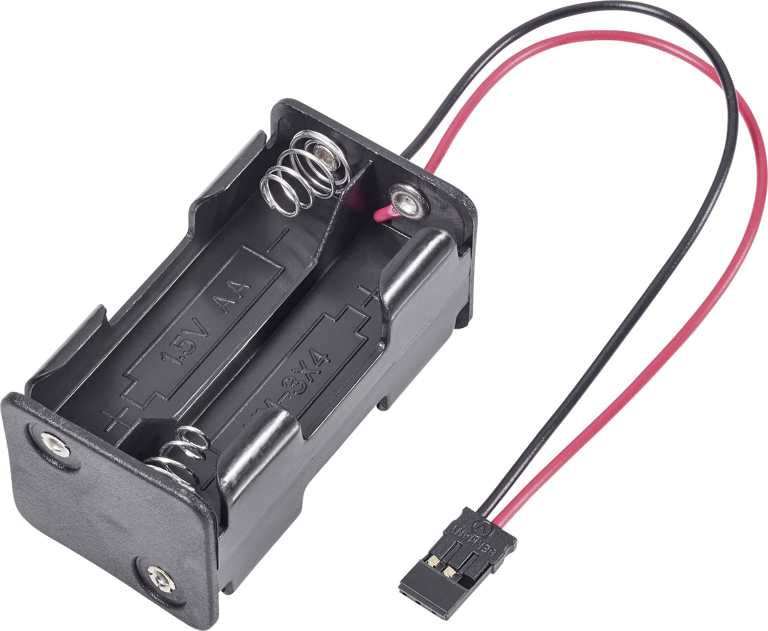 Modelcraft Boîtier de piles sans commutateur Système de connecteur: JR