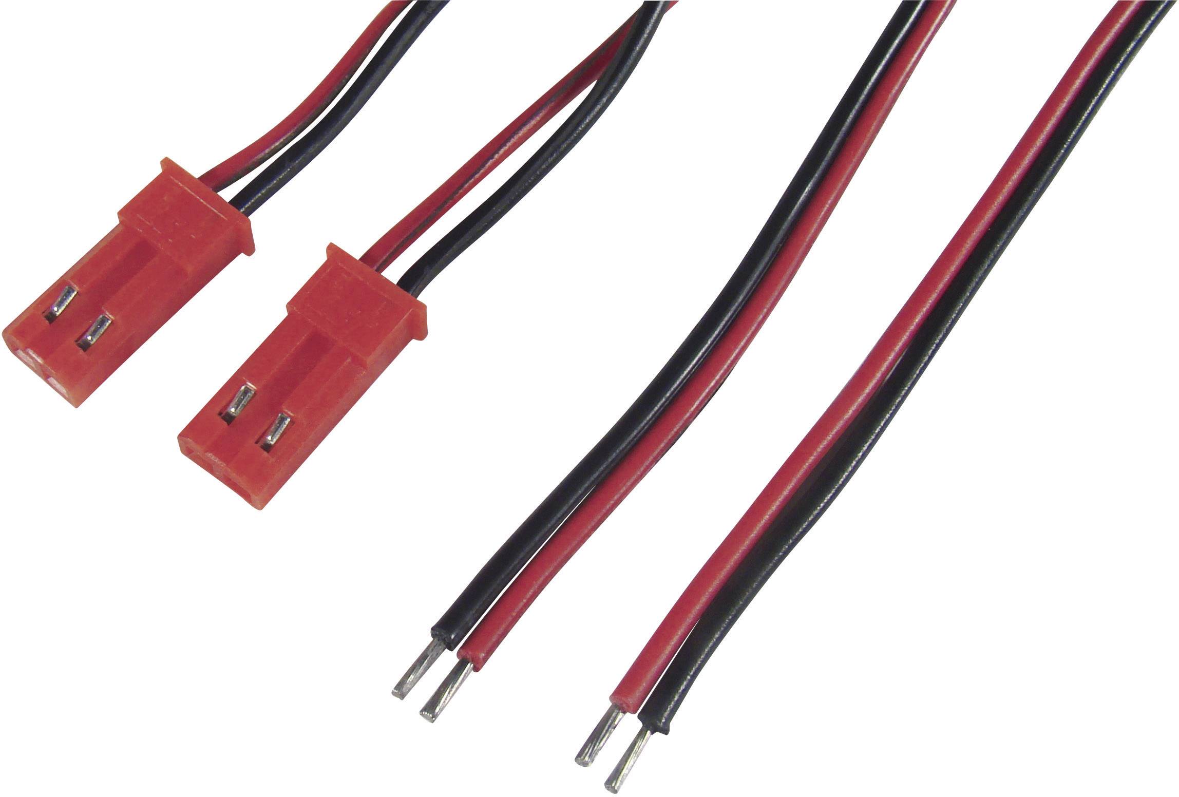 Câble de raccordement pour batterie Modelcraft 208314 [2x BEC femelle - 2x extrémité(s) ouverte(s)] 0.14 mm²