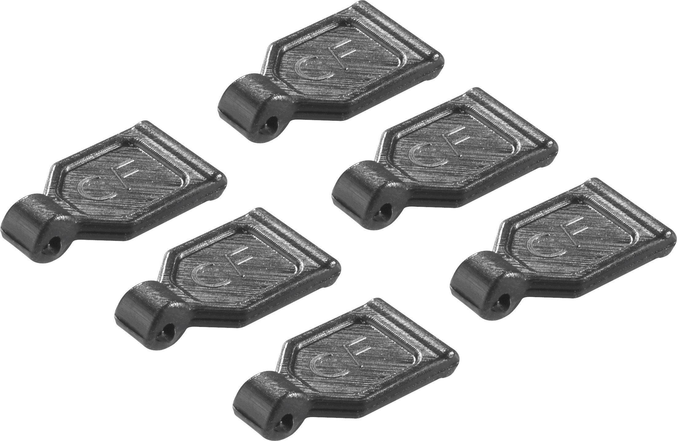 Clips de carrosserie avec poignée Reely noir 6 pc(s)