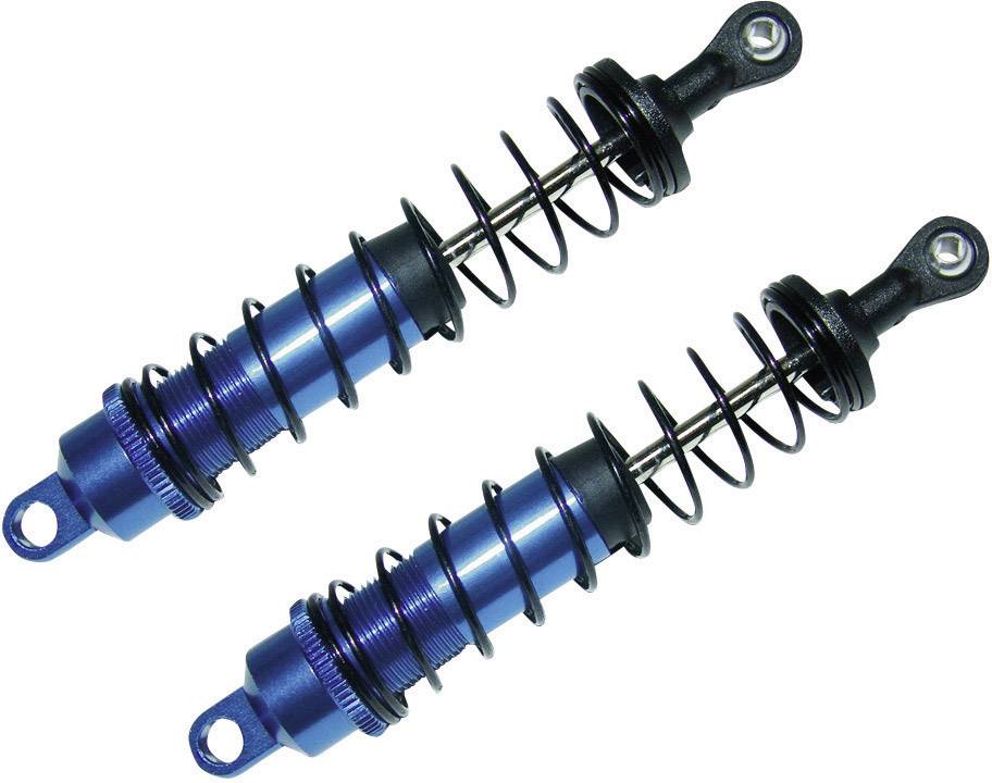 2 amortisseurs filetés 100 mm bleu 1/10 Reely