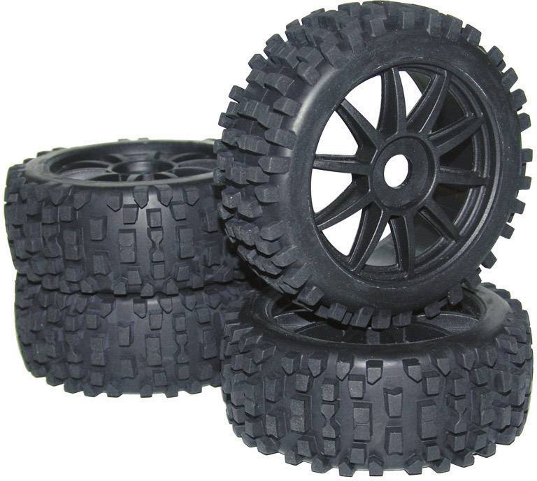 Roues complètes Big Core pour Buggy Reely MV3693SBA3 10 rayons noir 1:8 4 pc(s)