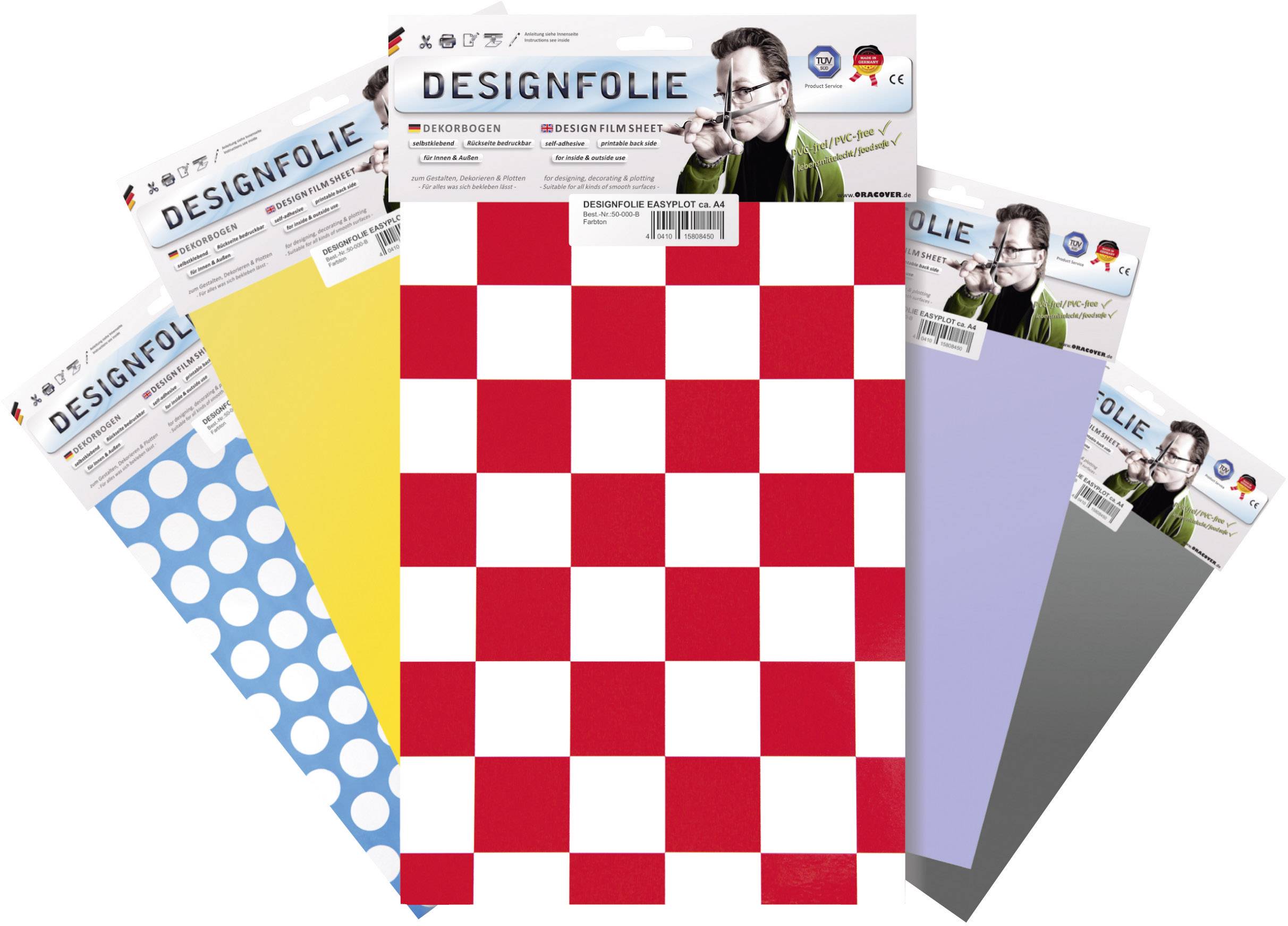 Feuille de conception Oracover 50-090-B Easyplot (L x l) 300 mm x 208 mm chrome