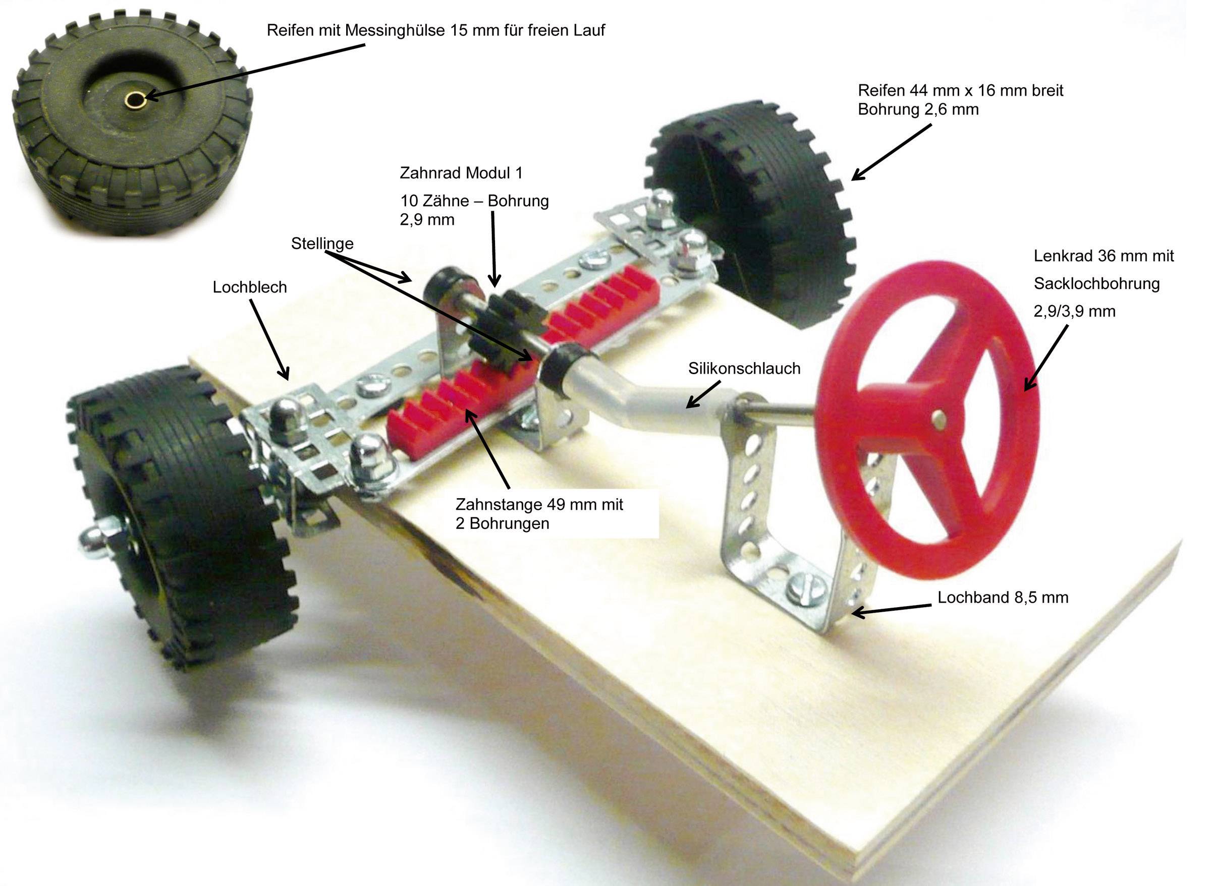 Barres dentés et vis MODELCRAFT Module 1 331049