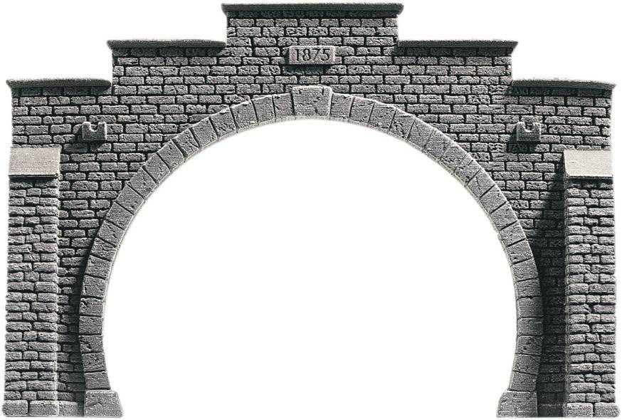 Entrée de tunnel NOCH 34852 PROFI plus 2 voies modèle prêt à l'emploi en mousse rigide, peint N 1 pc(s)