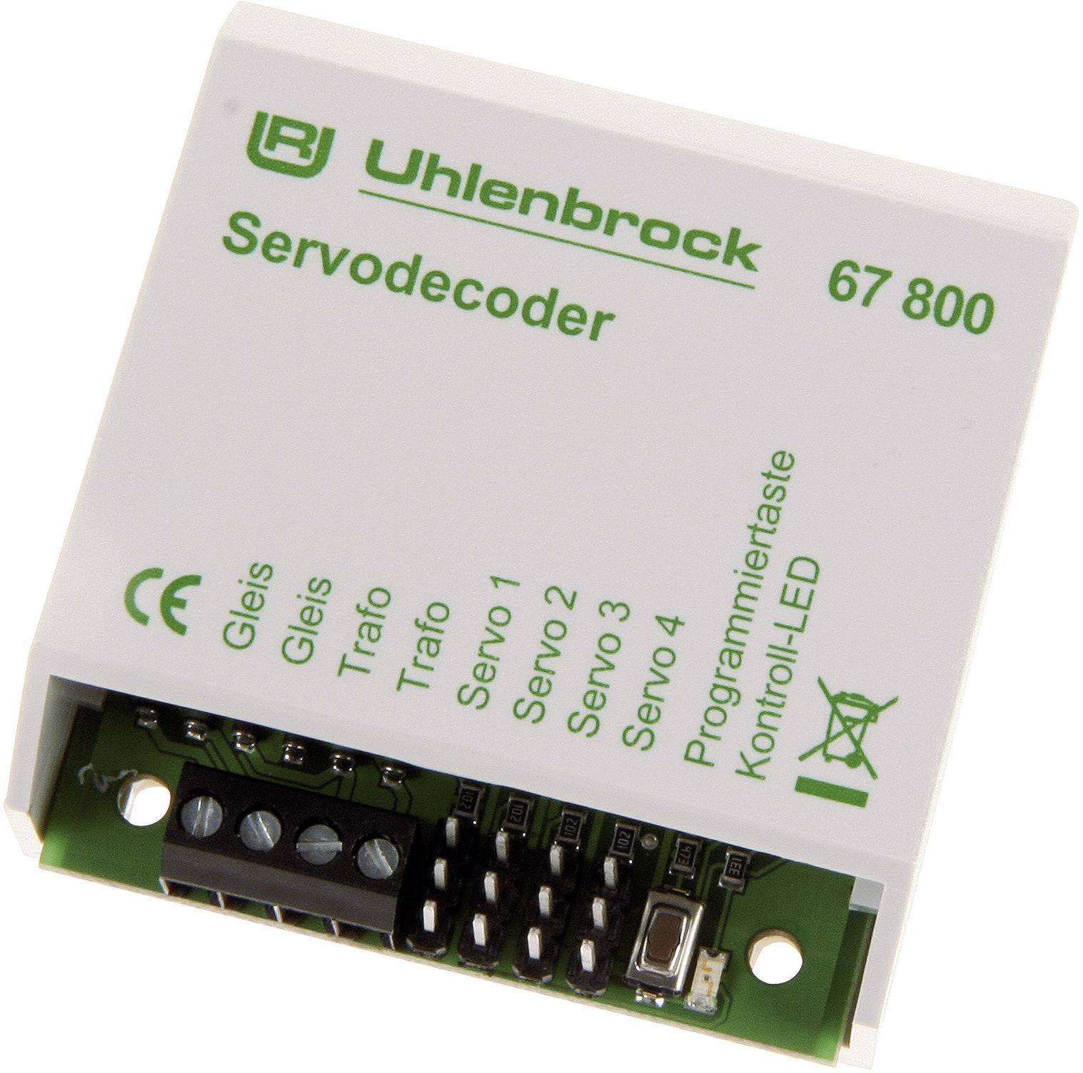 Décodeur de servo Uhlenbrock 67800 avec module, sans câble, sans connecteur