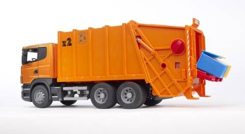 Bruder Scania R-Serie Müll-LKW orange