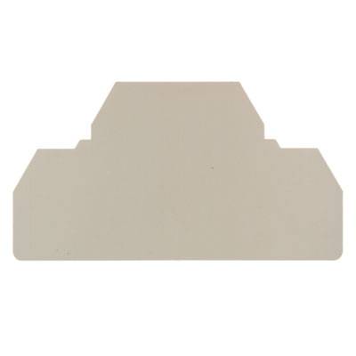 Forme polygonale blanche avec un bord surélevé sur un fond blanc. Aucun autre motif ou texte.