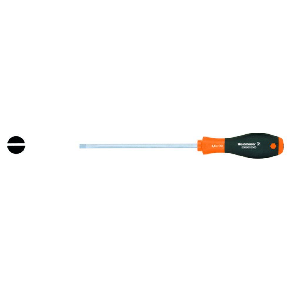 Tournevis pour vis à fente Weidmüller 9009010000 pour l'atelier Largeur de la lame: 6.5 mm Longueur de la lame: 150 mm DIN 5265