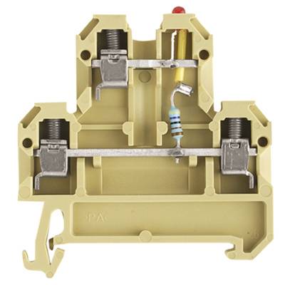 Bloc de jonction de passage Weidmüller DK 4/35 LD GR 24VDC 0395460000 25 pc(s)