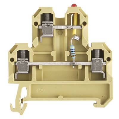 Bloc de jonction de passage Weidmüller DK 4/35 LD GR 24VDC 0395760000 25 pc(s)