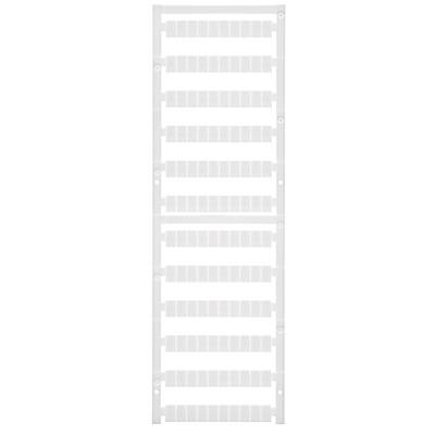 Un support de plaques en plastique blanc avec plusieurs bandes horizontales disposées de manière régulière.