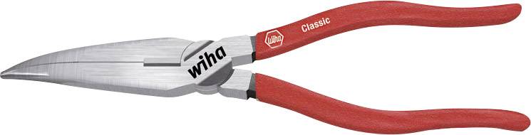 Wiha 26723 pour l'électronique et la mécanique de précision Pince plate à becs ronds coudée à 40° Acier à outils 160 mm