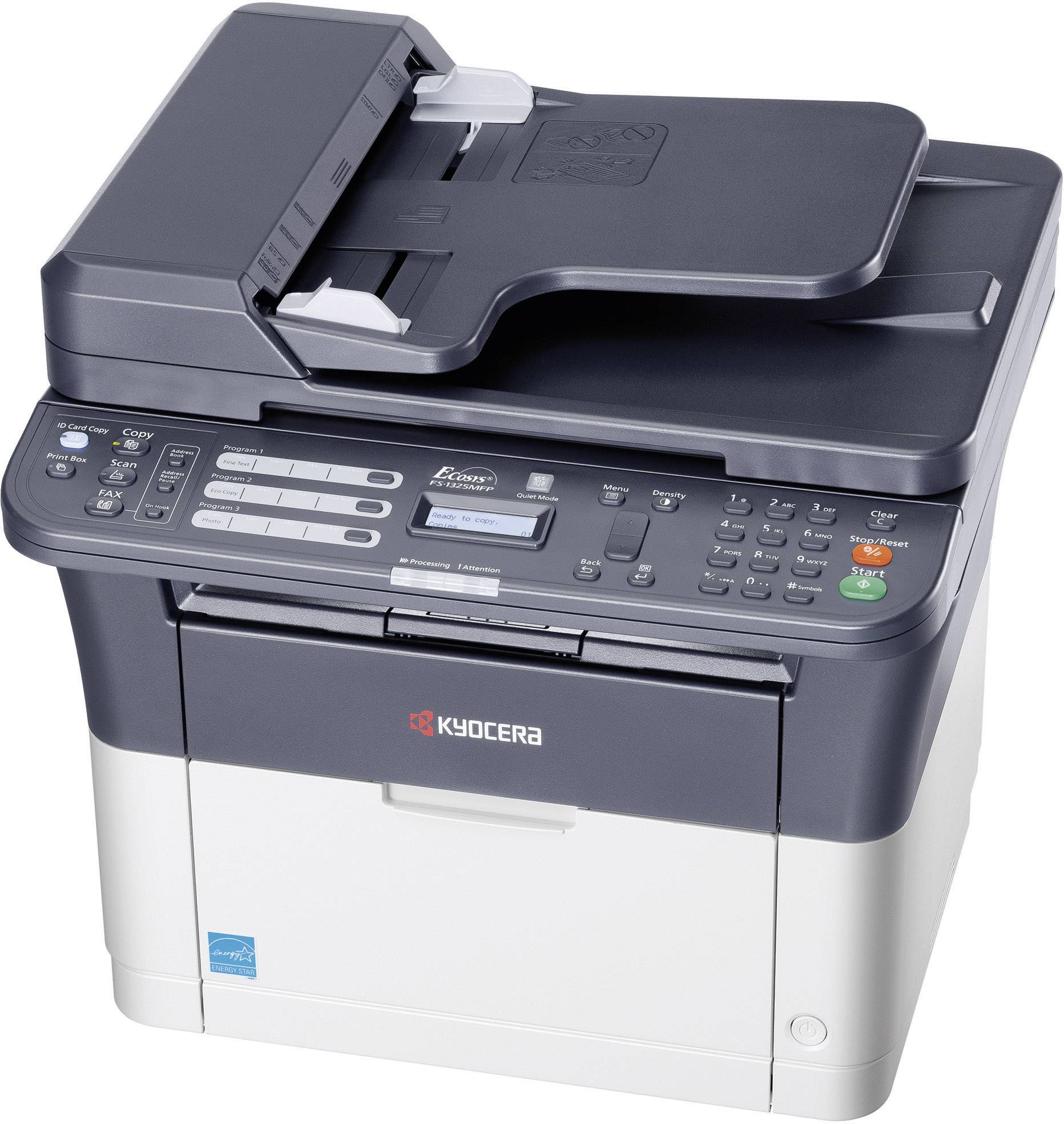 Kyocera FS-1325MFP Imprimante multifonction laser, couleur noir et blanc A4 imprimante, scanner, photocopieur, fax