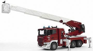 Bruder Scania Feuerwehrleiterwagen mit Licht und Sound Modulen