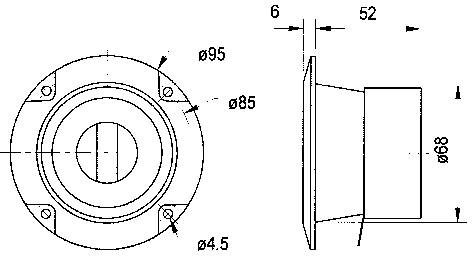 Régulateur de volume sonore à encastrer Mono Visaton LC-95 100 W