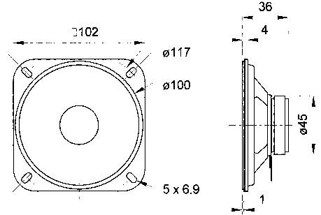 Haut-parleur à large bande Visaton R 10 S/4 ?