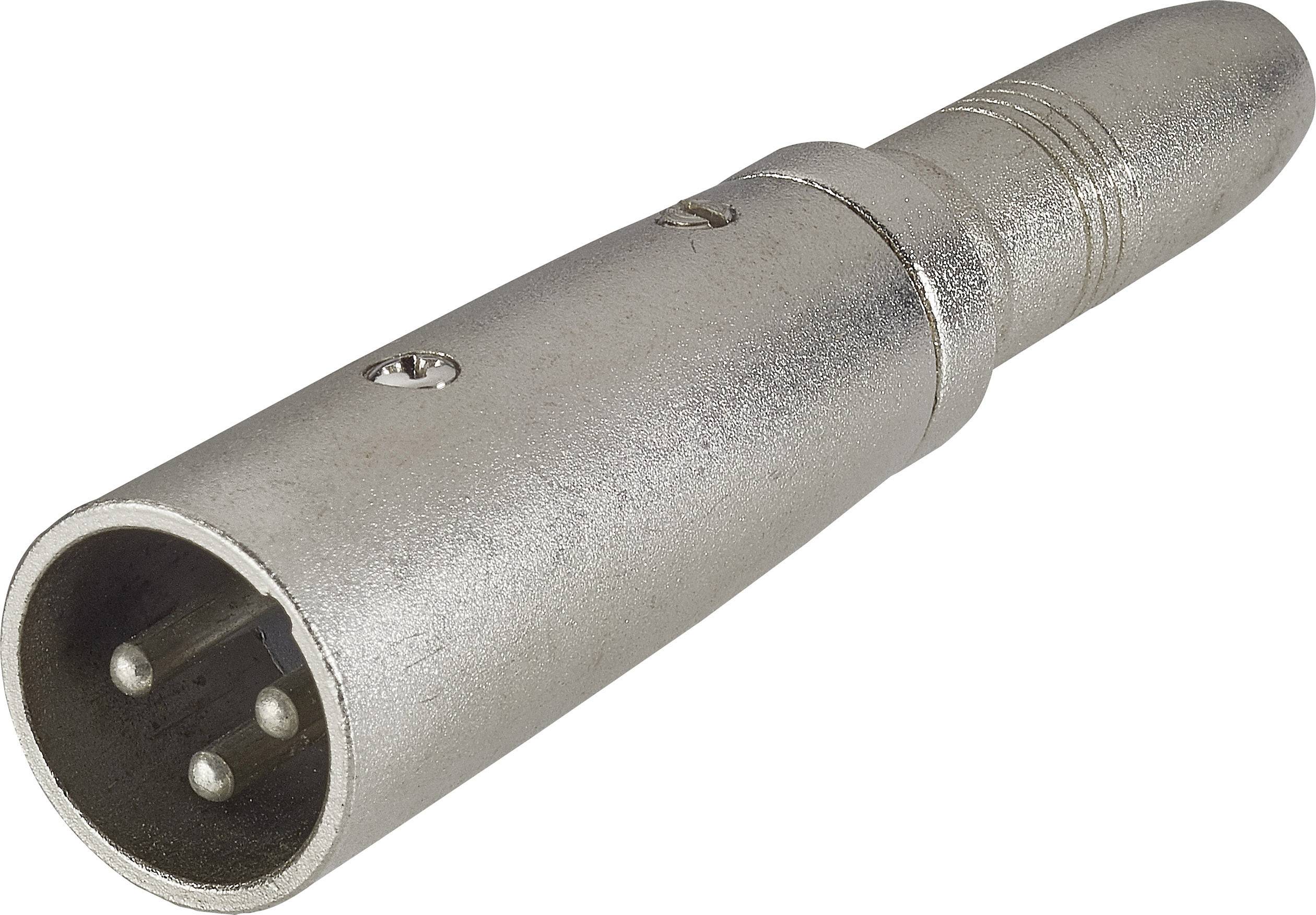 Paccs audio Adaptateur [1x XLR mâle - 1x Jack femelle 6.35 mm] argent