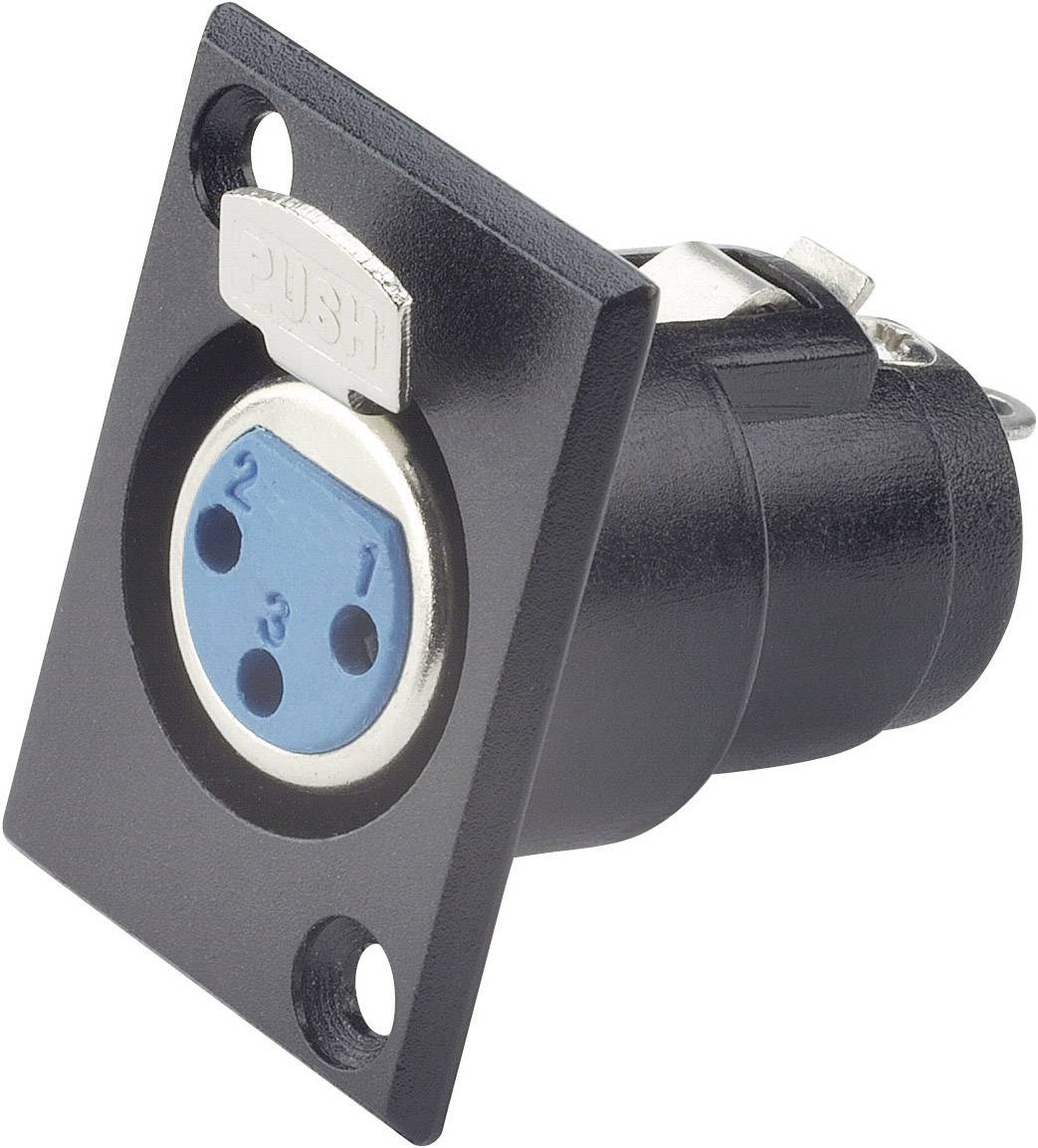 Connecteur XLR femelle à encastrer Modèle en métal Paccs