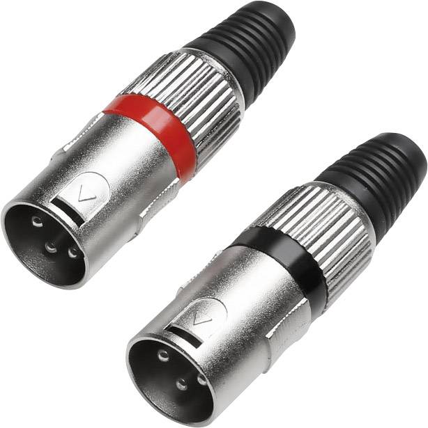 Lot de 2 fiches mâles Xrl en métal Paccs