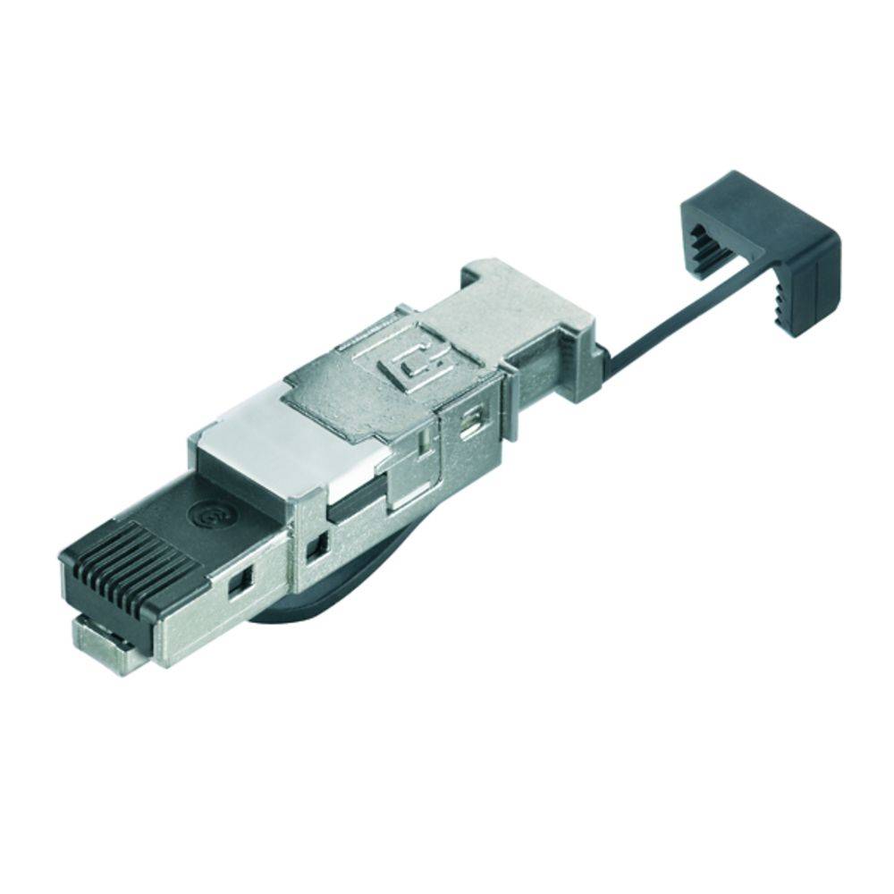 Connecteur de données pour capteurs/actionneurs Weidmüller IE-PS-RJ45-FH-BK-P 1132060000 mâle, droit 10 pc(s)