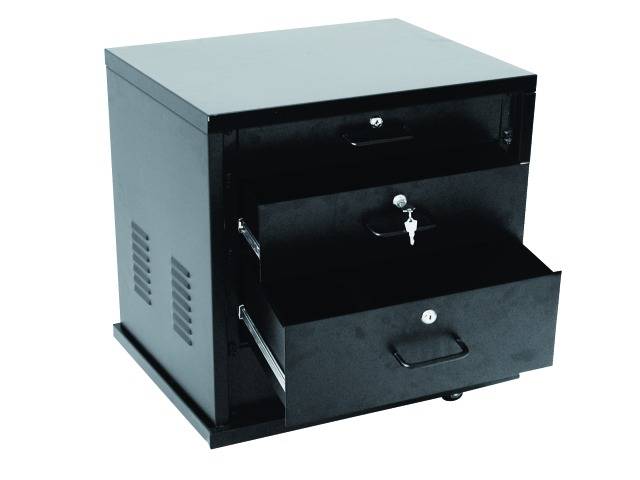 Rack 19 pouces 12 UH Omnitronic SR-19 acier avec roulettes