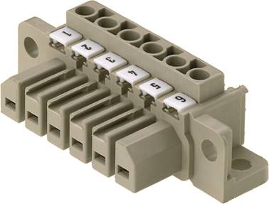 Weidmüller Boîtier pour contacts mâles Nbr total de pôles 4 Pas: 7 mm 1612020000 10 pc(s)