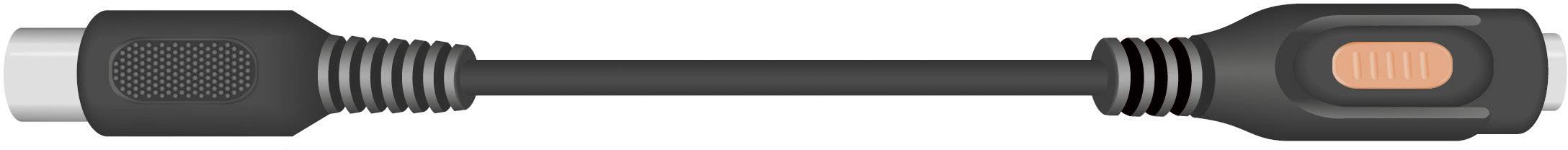 SpeaKa Professional SP-7870312 connexion DIN / Jack audio Adaptateur [1x DIN mâle 5 pôles - 1x Jack femelle 6.35 mm] noir