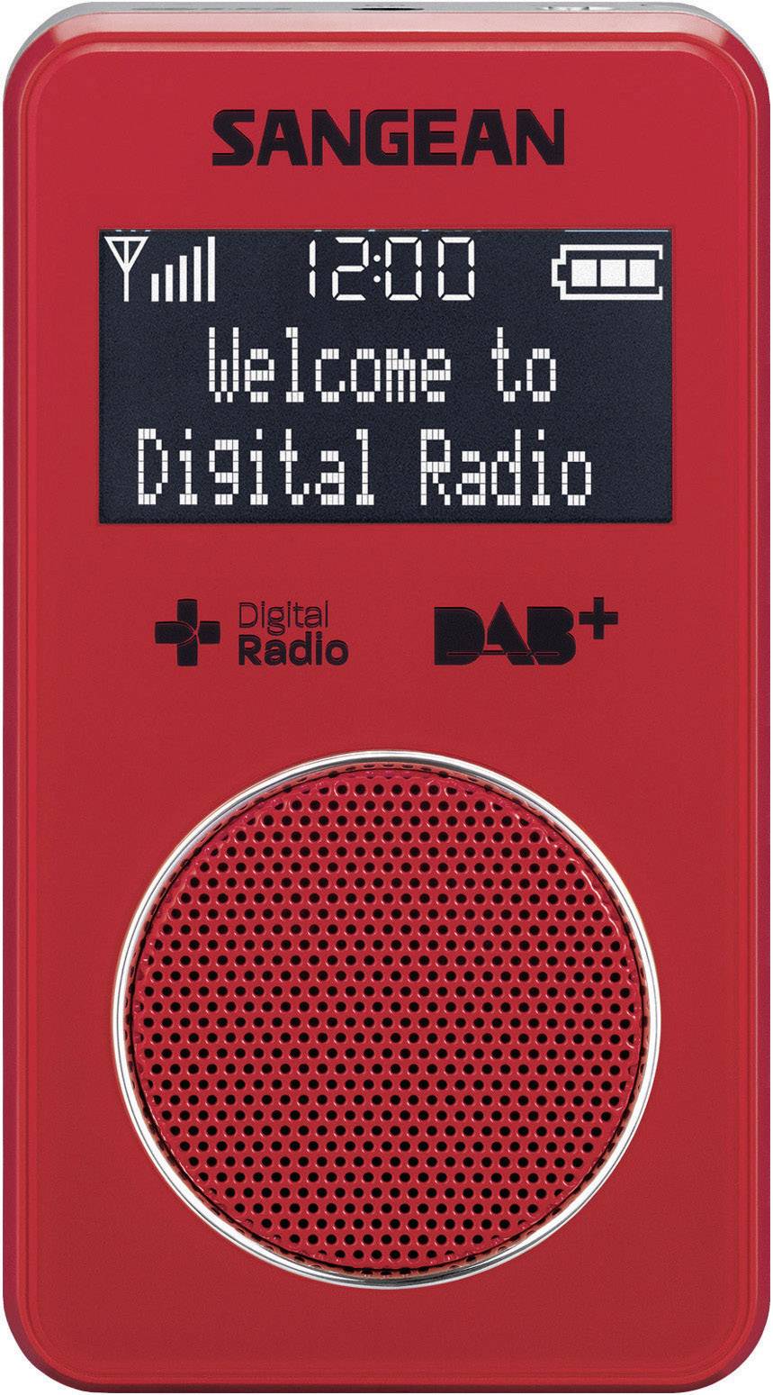 Radio DAB+ portable rouge Sangean DPR-34