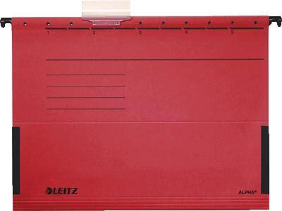 Leitz Pochette à suspendre Alpha DIN A4 rouge 5 pièces/Pack. 19863025 5 pc(s)