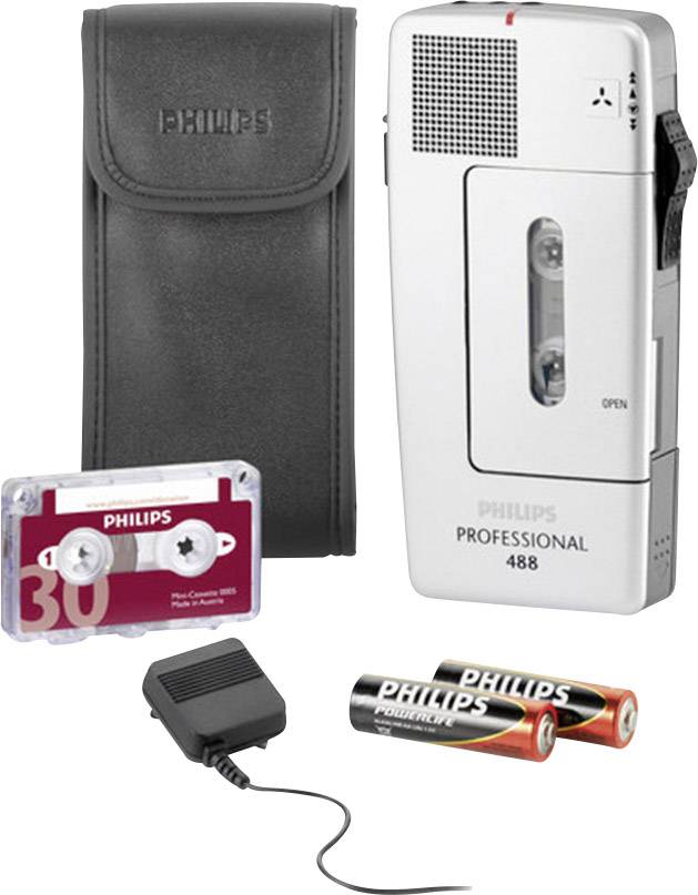 Dictaphone analogique Philips Pocket Memo 488 argent