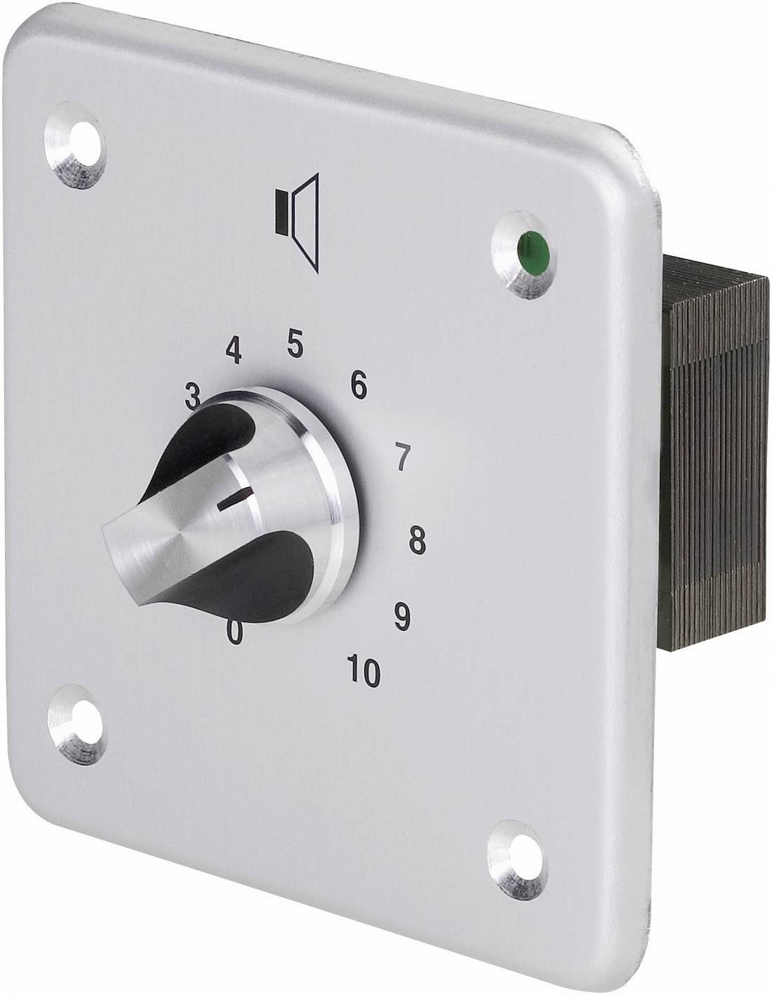 Bouton de réglage du volume ATT-135 argent, aluminium (brossé)