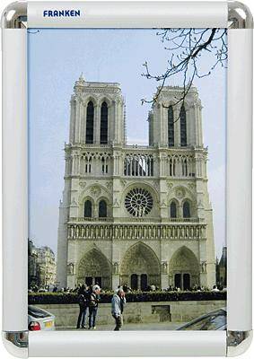Franken BS0701 Cadre photo transparent, argent (l x H x P) 240 x 327 x 12 mm DIN A4